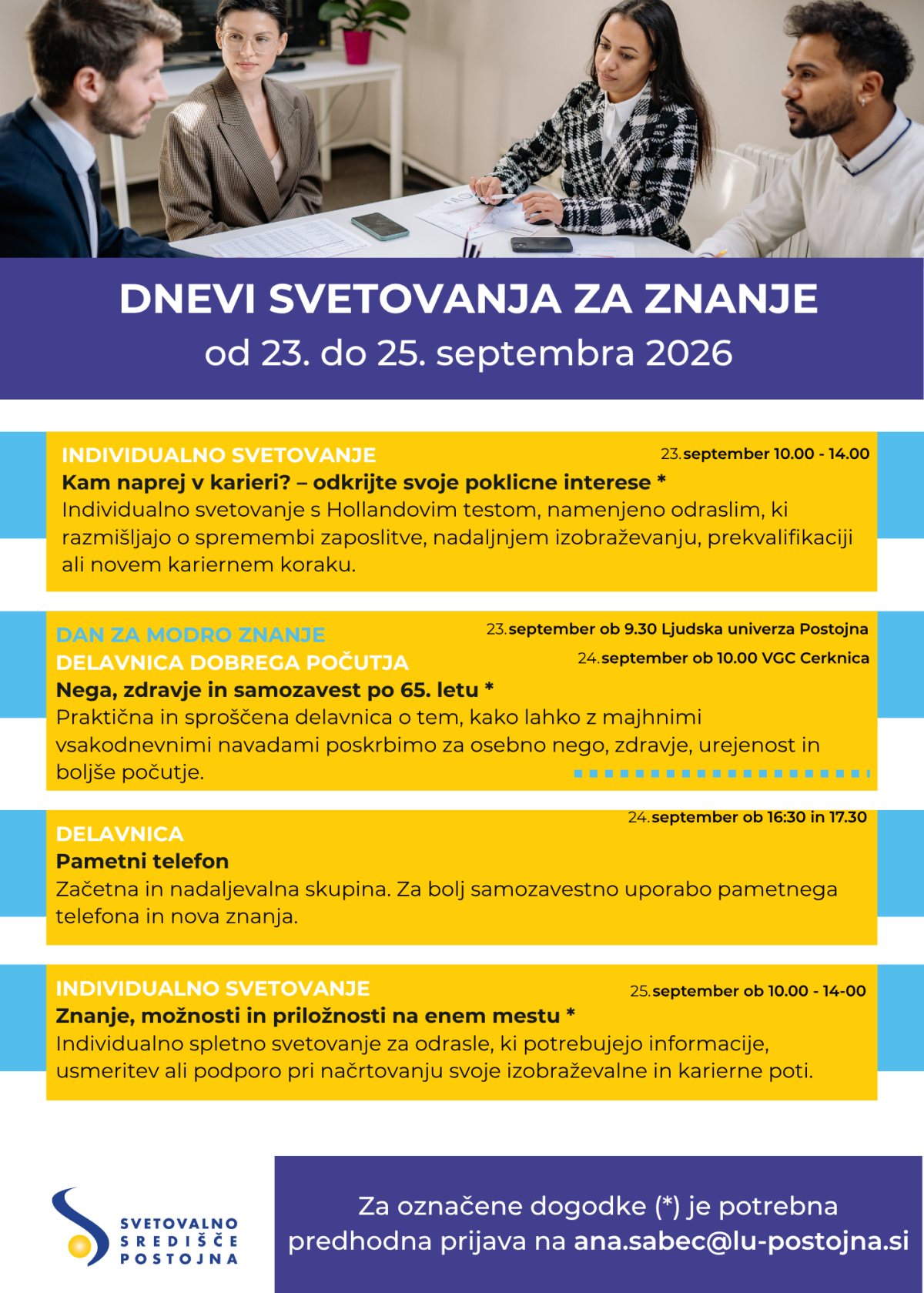 Dnevi svetovanj za znanje 2026